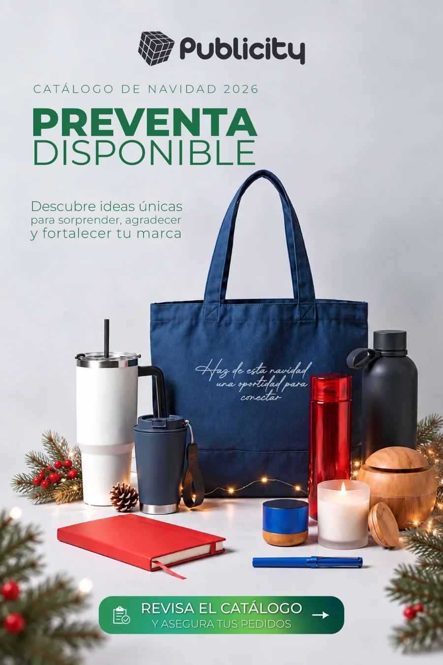 Preventa navideña 2026 de Publicity